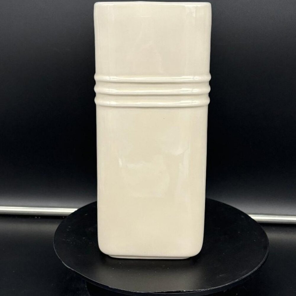 Le Crueset Stoneware Coffee Cannister No Lid Great Utensil Holder Creme - Picture 4 of 7